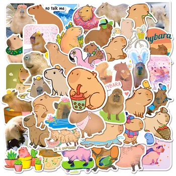 10/50tk Cartoon Armsad Loomad Lihav Capybara Graffiti Kleebised Külalisteraamatusse Sülearvuti Telefon Pagasi Päevik Kleebis Mänguasjad Sünnipäeva Kingitus
