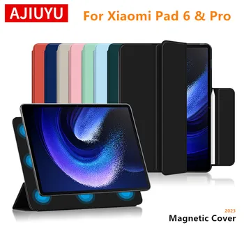 AJIUYU Jaoks Xiaomi Pad 6 Pro Juhul Ultra Õhuke Magnet Smart Cover for MiPad 6Pro 2023 Mi Tablett xiaomipad6 Auto ärgata