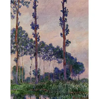 Kolm Puud Hall Ilm Claude Monet Kunsti Õli Maalid Pilt Lõuend Reprodutseerimine Käsitsi Maalitud Kohandatud Suurus Uus Maja