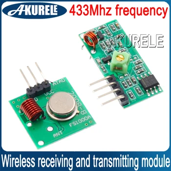 RF 433MHz Juhtmevaba vastuvõtmise ja edastamise moodul alarmseade puldi sagedus 433Mhz saatja Arduino jaoks