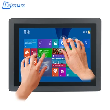 Suure tõhususega 15 Tolline Mahtuvuslik Tööstus-touch panel pc korter veekindel ees supprot core i3 i5 i7 võita 10 pro