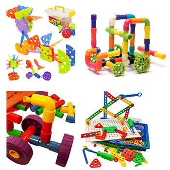 Toru ehitusplokid Montessori 3D-Puzzle Ühendamist Mänguasi, Varase Õppe Mänguasi Ruumi Tunnustamise Lastele Käe-on Naljakas Kingitus