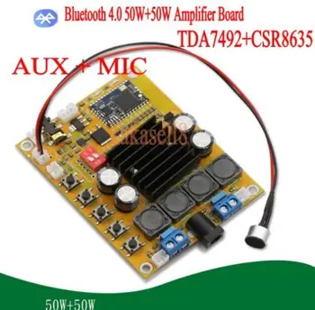 UUS TDA7492 50W+50W Bluetooth 4.0 Audio Vastuvõtja Digital Stereo Võimendi Juhatuse tasuta shipping